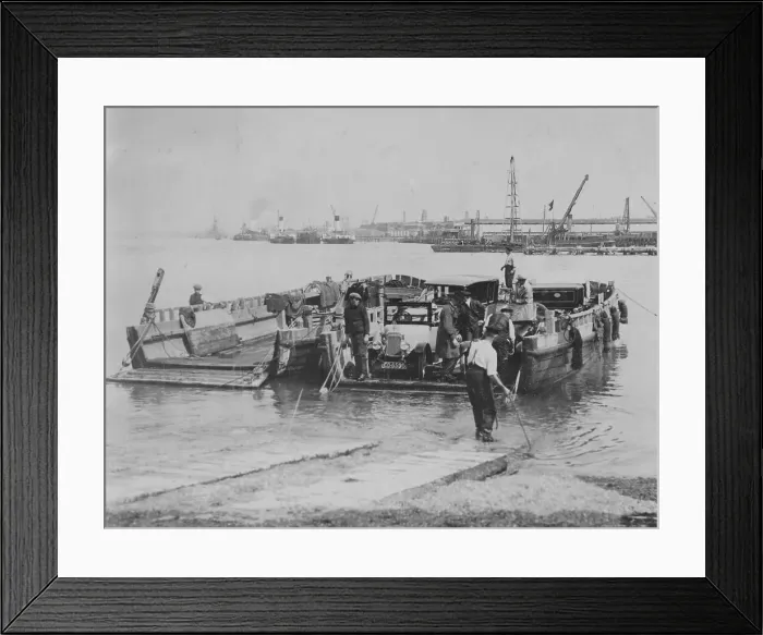 Framed Print : A Calthorpe Minor car on the ferry at Southampton, July 1920 Framed Print : A Calthorpe Minor car on the ferry at Southampton, July 1920