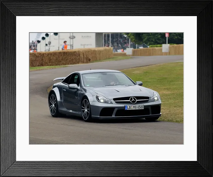 Framed Print : 2009 Mercedes Benz SL65 AMG Black Framed Print : 2009 Mercedes Benz SL65 AMG Black