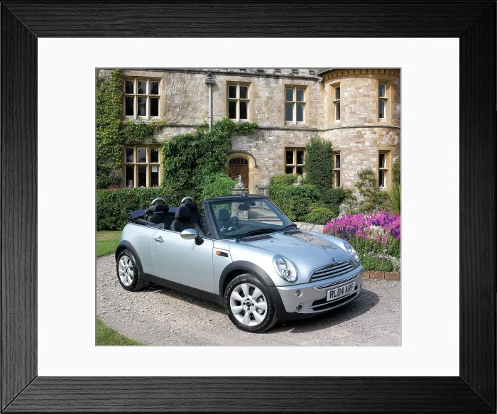 Framed Print : 2004 Mini Cooper Convertible Framed Print : 2004 Mini Cooper Convertible