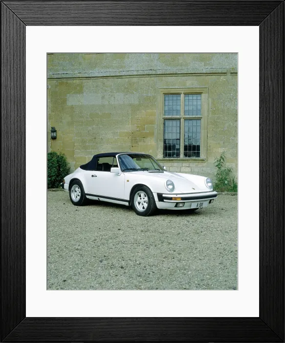 Framed Print : 1988 Porsche 911 Carrera Cabriolet Framed Print : 1988 Porsche 911 Carrera Cabriolet
