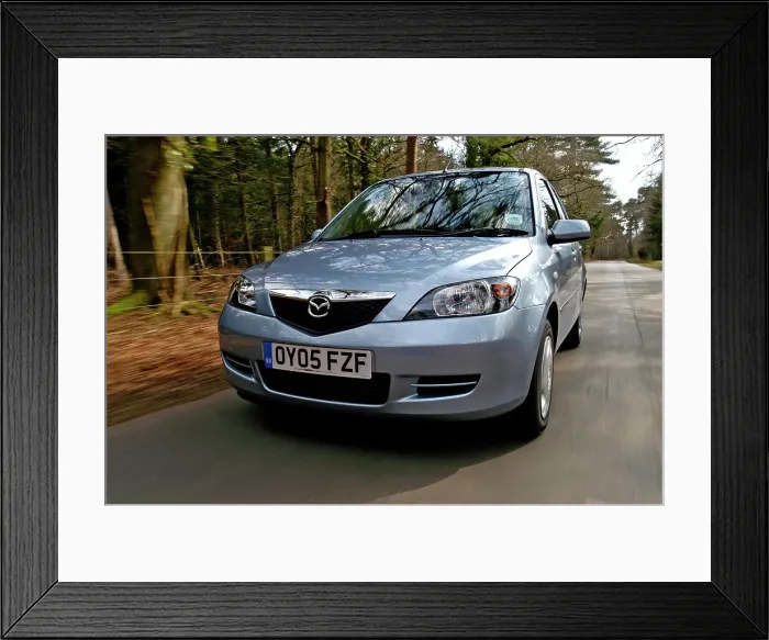 Framed Print : 2005 Mazda 2 1.4D Antares Framed Print : 2005 Mazda 2 1.4D Antares