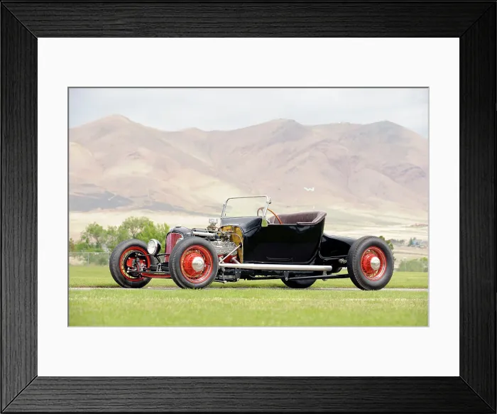 Framed Print : Ford racer 1925. Artist: Simon Clay Framed Print : Ford racer 1925. Artist: Simon Clay