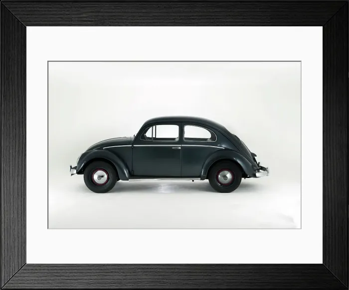 Framed Print : 1953 Volkswagen Beetle Export
