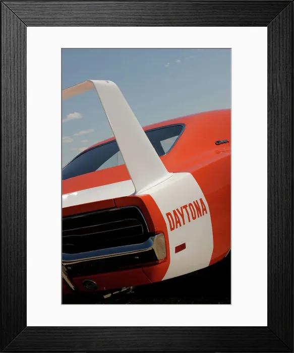 Framed Print : Dodge Charger Daytona 440 1969. Artist: Simon Clay Framed Print : Dodge Charger Daytona 440 1969. Artist: Simon Clay