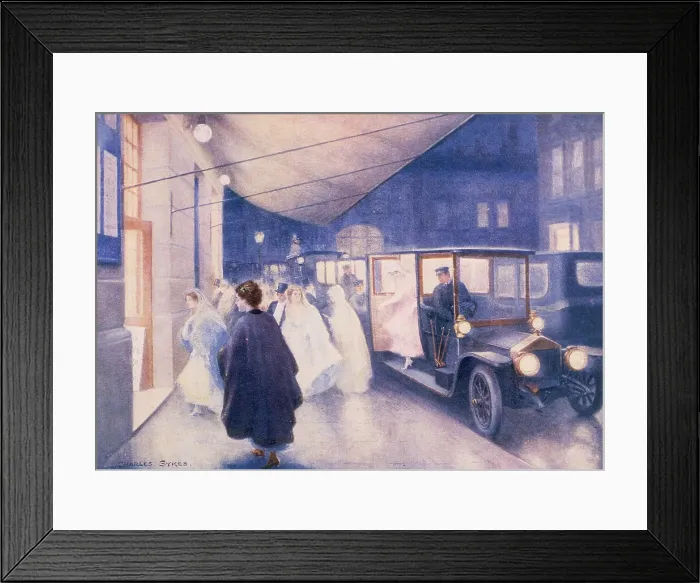 Framed Print : Poster advertising Rolls-Royce cars, c1907. Artist: Charles Sykes Framed Print : Poster advertising Rolls-Royce cars, c1907. Artist: Charles Sykes