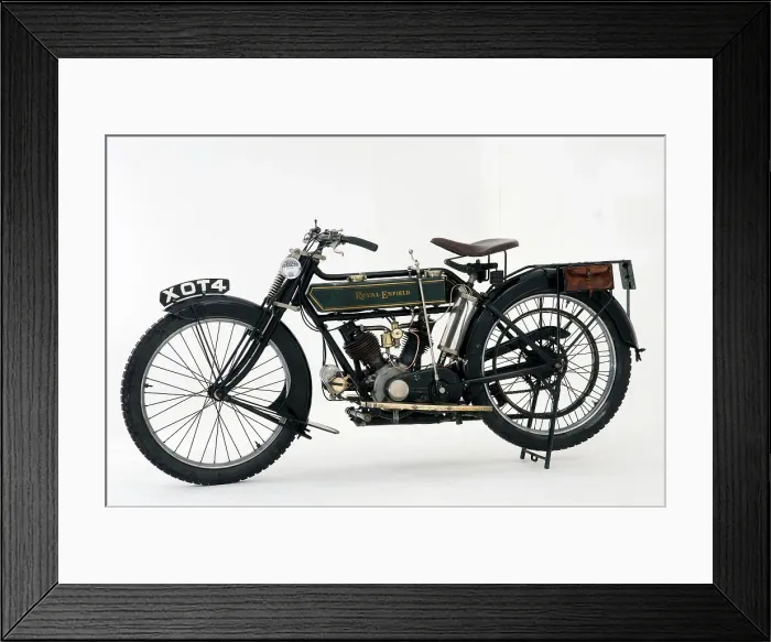 Framed Print : 1914 Royal Enfield 3hp motorcycle Framed Print : 1914 Royal Enfield 3hp motorcycle