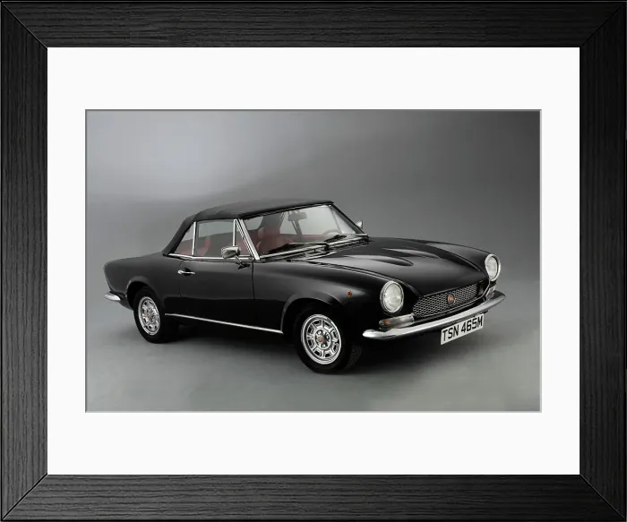 Framed Print : 1974 Fiat 124 Spyder Framed Print : 1974 Fiat 124 Spyder