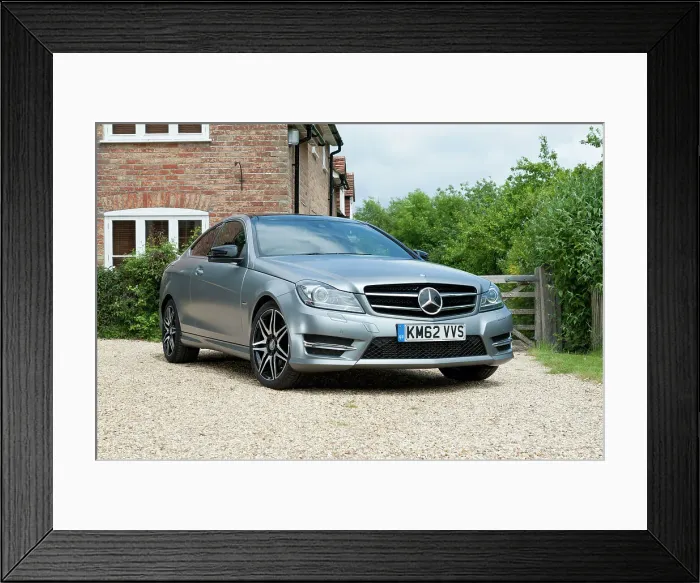 Framed Print : 2013 Mercedes Benz C250 Cdi Coupe AMG Sport Framed Print : 2013 Mercedes Benz C250 Cdi Coupe AMG Sport