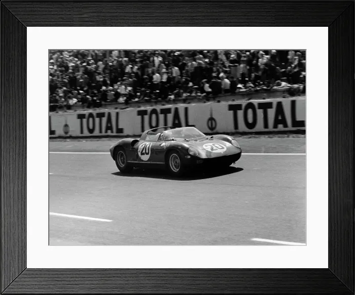 Framed Print : 1964 Le Mans winning Ferrari 275P driven by Guichet - Vaccarella Framed Print : 1964 Le Mans winning Ferrari 275P driven by Guichet - Vaccarella