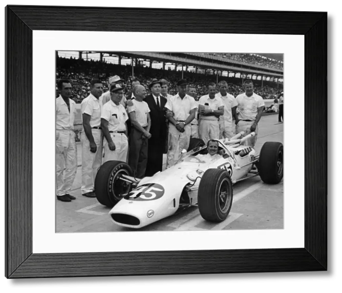 Framed Print : AJ Foyt in Lotus-Ford, Indianapolis 500, Indiana, USA, 1965 Framed Print : AJ Foyt in Lotus-Ford, Indianapolis 500, Indiana, USA, 1965
