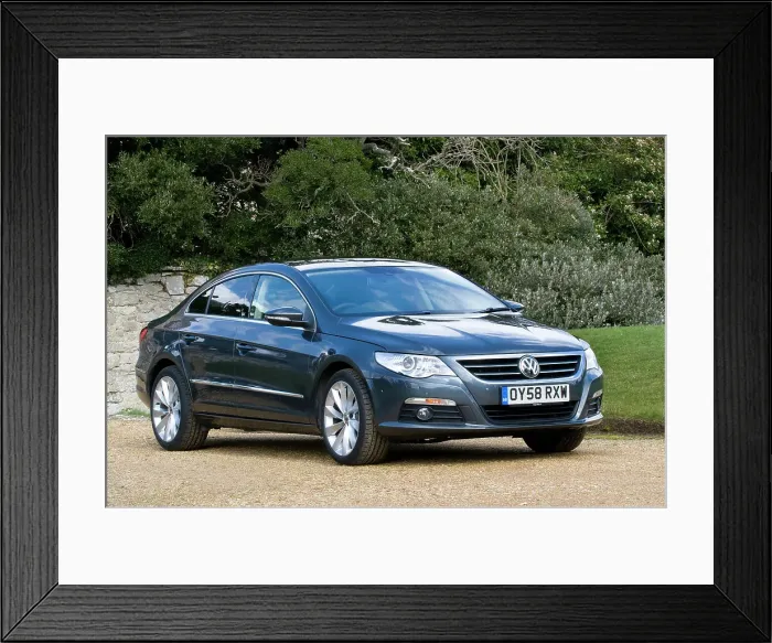 Framed Print : 2009 Volkswagen Passat CC Coupe Framed Print : 2009 Volkswagen Passat CC Coupe
