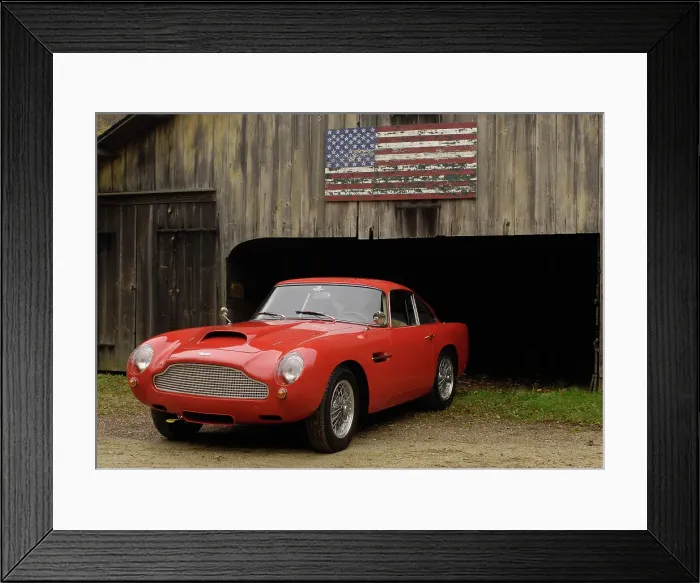 Framed Print : Aston Martin DB4 GT by Touring 1960. Artist: Simon Clay Framed Print : Aston Martin DB4 GT by Touring 1960. Artist: Simon Clay