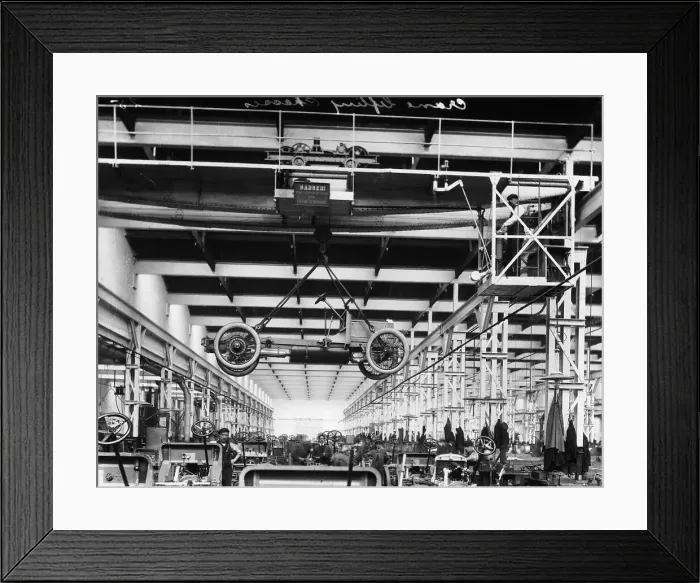 Framed Print : The Daimler chassis shop, c1911-c1914 Framed Print : The Daimler chassis shop, c1911-c1914