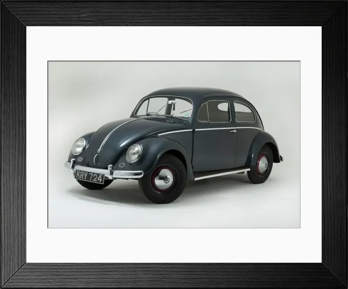 Framed Print : 1953 Volkswagen Beetle Export Framed Print : 1953 Volkswagen Beetle Export