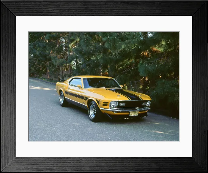 Framed Print : 1970 Ford Mustang Twister