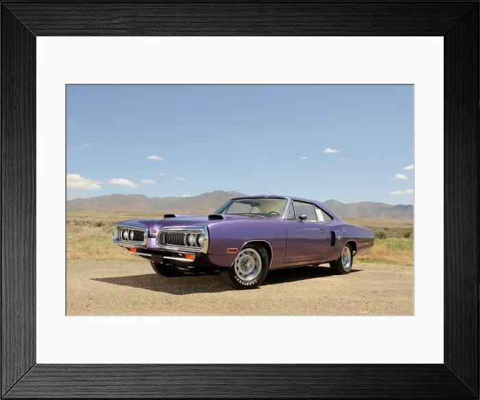 Framed Print : Dodge Coronet Hemi RT 1970. Artist: Simon Clay Framed Print : Dodge Coronet Hemi RT 1970. Artist: Simon Clay