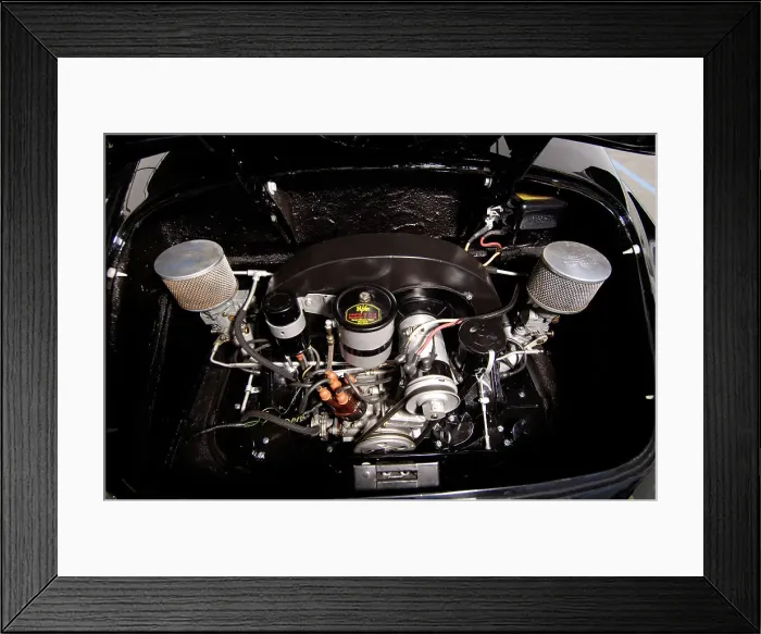 Framed Print : 1956 Porsche Spyder - James Dean replica. Artist: Simon Clay Framed Print : 1956 Porsche Spyder - James Dean replica. Artist: Simon Clay