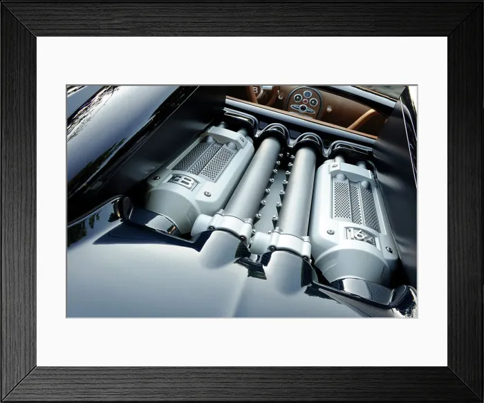Framed Print : 2009 Bugatti Veyron Sang Bleu Framed Print : 2009 Bugatti Veyron Sang Bleu