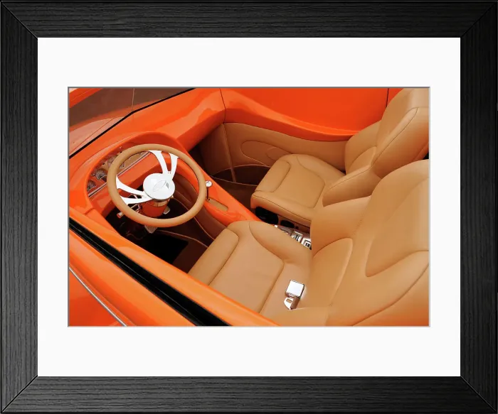 Framed Print : Ford Custom Orange Crush 1939. Artist: Simon Clay Framed Print : Ford Custom Orange Crush 1939. Artist: Simon Clay