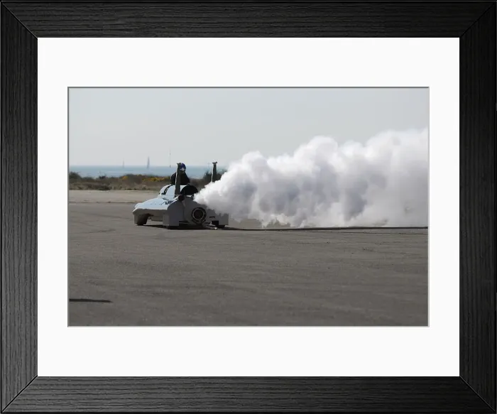 Framed Print : British Steam Car Challenge testing at Thorney Island Framed Print : British Steam Car Challenge testing at Thorney Island