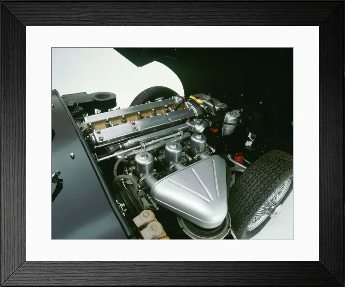 Framed Print : 1964 Jaguar E type 3.8 6 cylinder engine Framed Print : 1964 Jaguar E type 3.8 6 cylinder engine