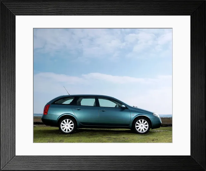 Framed Print : 2003 Nissan Primera 2.2TD Estate Framed Print : 2003 Nissan Primera 2.2TD Estate