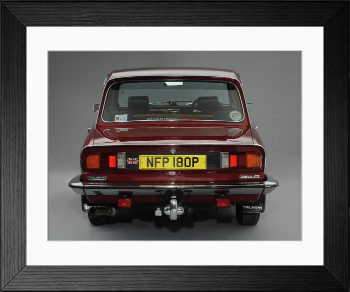 Framed Print : 1976 Triumph 2500s