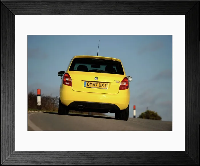 Framed Print : SKODA Fabia 2007. Artist: Simon Clay Framed Print : SKODA Fabia 2007. Artist: Simon Clay