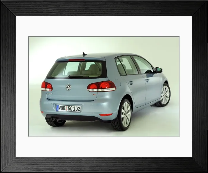 Framed Print : 2009 VW Golf Mk6 Framed Print : 2009 VW Golf Mk6