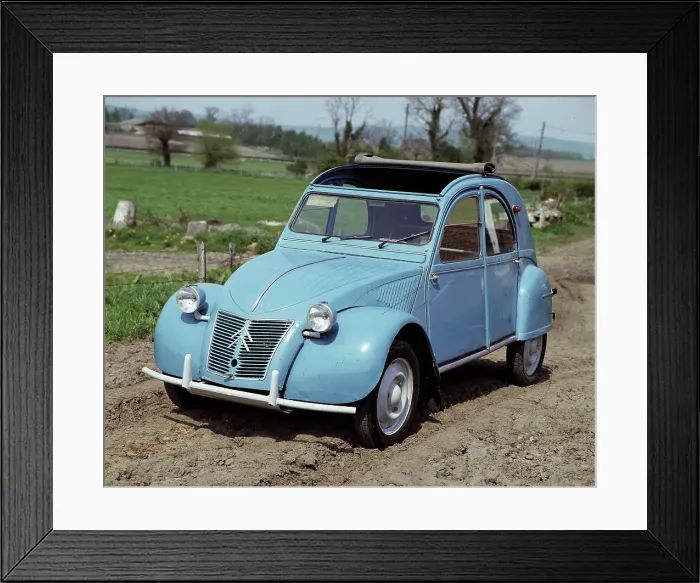 Framed Print : A 1959 Citroen 2CV CI Framed Print : A 1959 Citroen 2CV CI