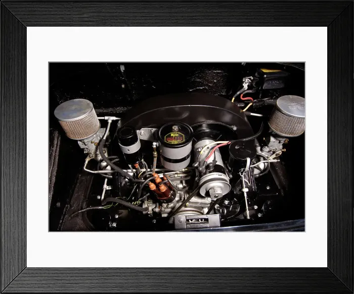 Framed Print : 1956 Porsche Spyder - James Dean replica. Artist: Simon Clay Framed Print : 1956 Porsche Spyder - James Dean replica. Artist: Simon Clay