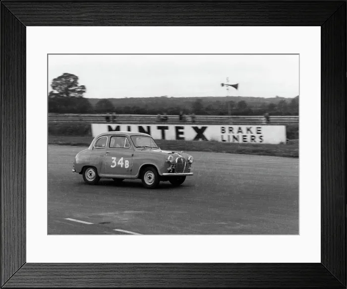 Framed Print : Austin A35 at 750 MC 6 hour relay race Silverstone 1957 Framed Print : Austin A35 at 750 MC 6 hour relay race Silverstone 1957