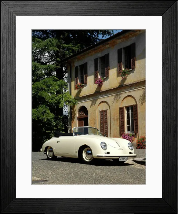 Framed Print : 1954 Porsche 356 1300S Cabriolet Framed Print : 1954 Porsche 356 1300S Cabriolet