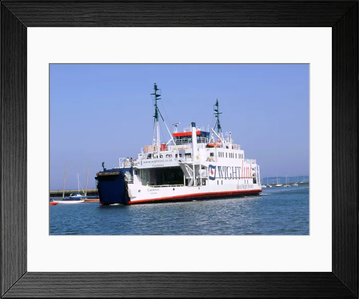 Framed Print : Lymington Car Ferry bound for Yarmouth, Isle of Wight, 2000 Framed Print : Lymington Car Ferry bound for Yarmouth, Isle of Wight, 2000