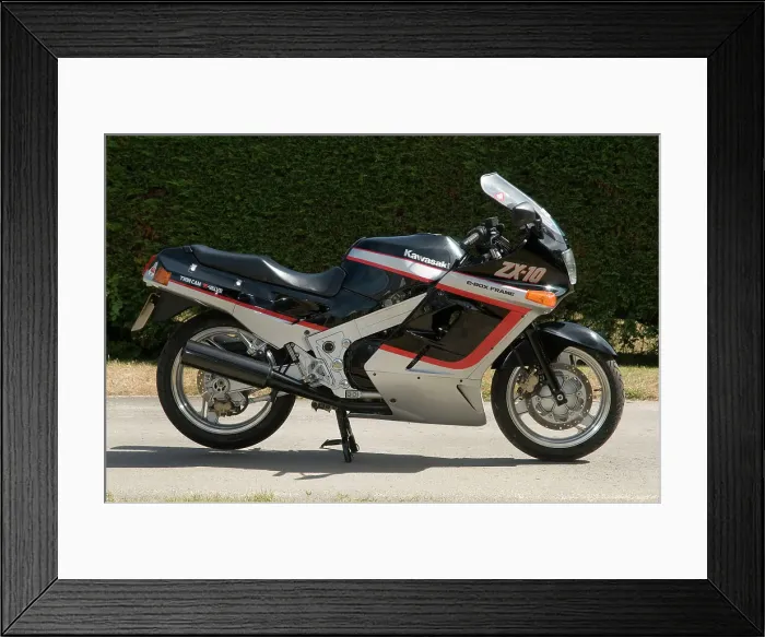 Framed Print : 1989 Kawasaki ZX10E Framed Print : 1989 Kawasaki ZX10E
