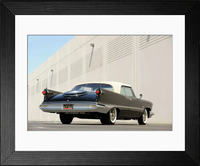 Framed Print : Chrysler Imperial convertible 1959. Artist: Simon Clay Framed Print : Chrysler Imperial convertible 1959. Artist: Simon Clay