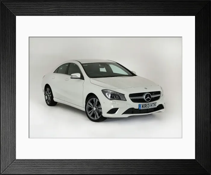 Framed Print : 2013 Mercedes Benz CLA 180 Sport Framed Print : 2013 Mercedes Benz CLA 180 Sport