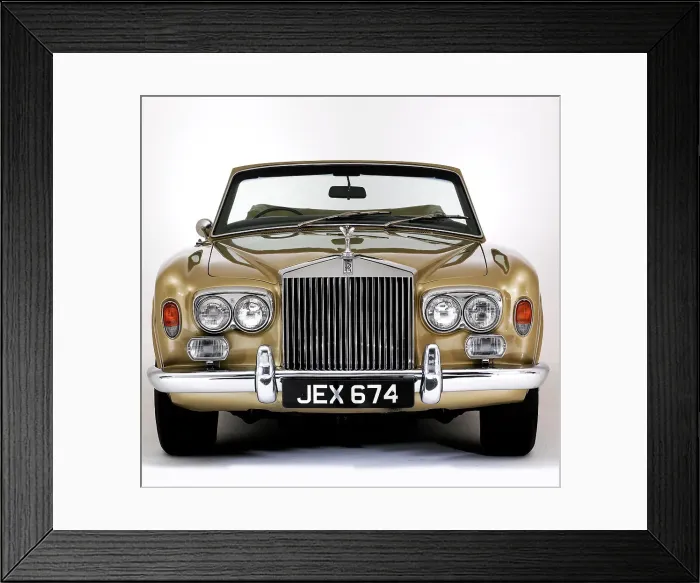 Framed Print : 1975 Rolls Royce Corniche convertible Framed Print : 1975 Rolls Royce Corniche convertible