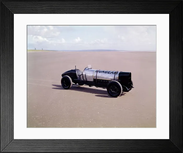 Framed Print : A 1920 350hp Sunbeam, Pendine Sands, Wales Framed Print : A 1920 350hp Sunbeam, Pendine Sands, Wales