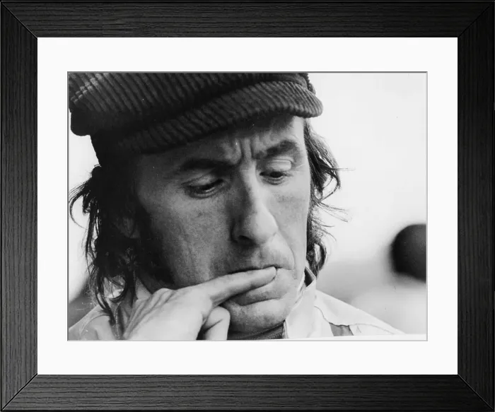 Framed Print : Jackie Stewart, early 1970s Framed Print : Jackie Stewart, early 1970s