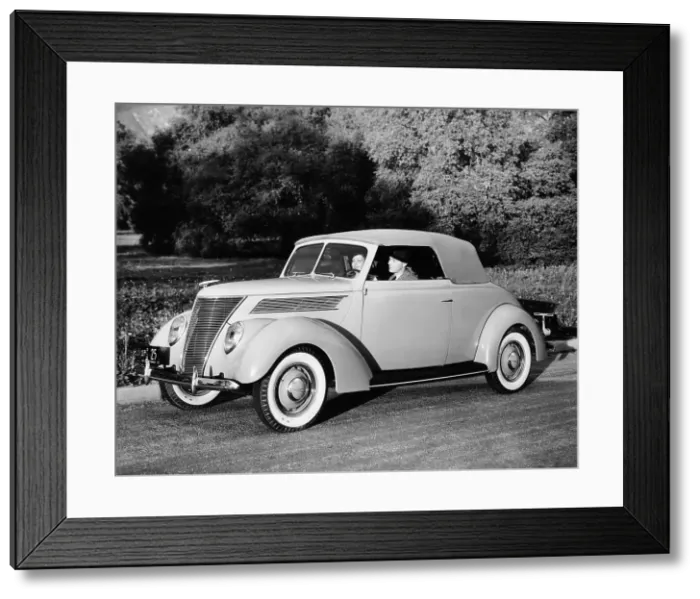 Framed Print : 1937 Ford V8 model 78 lub Cabriolet, (1937?) Framed Print : 1937 Ford V8 model 78 lub Cabriolet, (1937?)