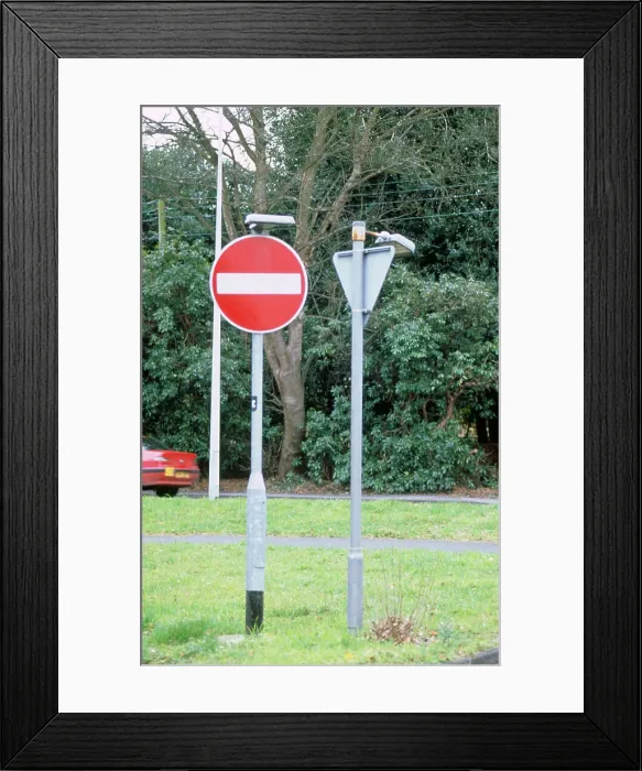 Framed Print : No Entry, Road sign Framed Print : No Entry, Road sign