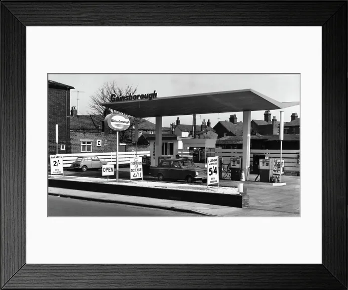 Framed Print : Gainsborough petrol station, Ipswich 1966 Framed Print : Gainsborough petrol station, Ipswich 1966