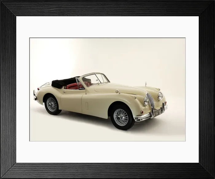 Framed Print : 1955 Jaguar XK140 Framed Print : 1955 Jaguar XK140