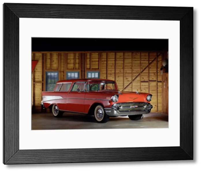 Framed Print : Chevrolet Nomad 1957. Artist: Simon Clay Framed Print : Chevrolet Nomad 1957. Artist: Simon Clay