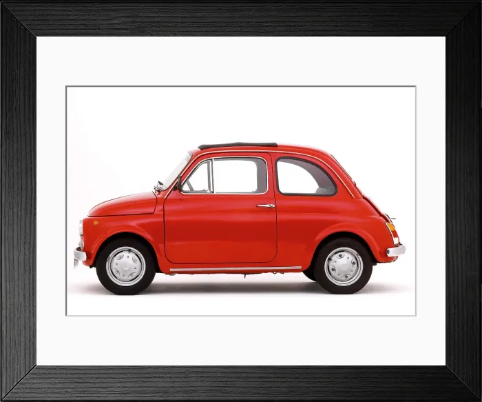 Framed Print : 1968 Fiat 500 F Framed Print : 1968 Fiat 500 F