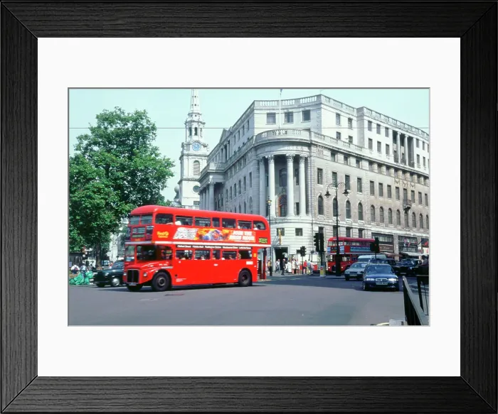 Framed Print : London street scene 1999 outside South African embassy Framed Print : London street scene 1999 outside South African embassy