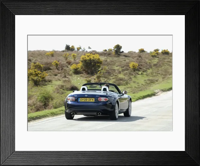 Framed Print : 2008 Mazda MX5 Roadster Coupe Framed Print : 2008 Mazda MX5 Roadster Coupe
