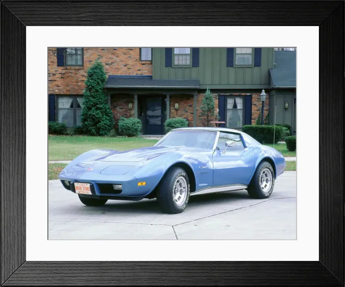 Framed Print : 1976 Chevrolet Corvette 350 cid Framed Print : 1976 Chevrolet Corvette 350 cid