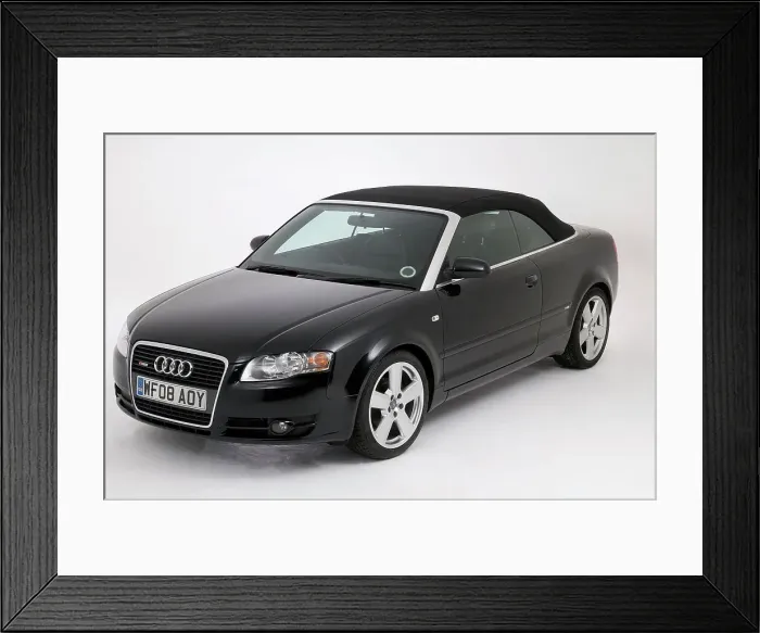 Framed Print : 2008 Audi A4 2.0 tdis Line Convertible Framed Print : 2008 Audi A4 2.0 tdis Line Convertible